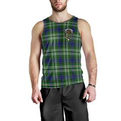 Learmonth Tartan Crest Men Tank Top