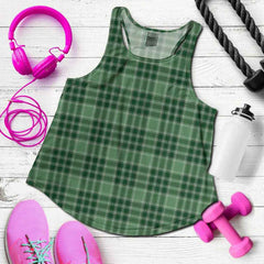 MacDonald Lord of the Isles Hunting Tartan Plaid Women Racerback Tank
