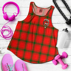 MacDonald (of Sleat) Tartan Crest Women Racerback Tank