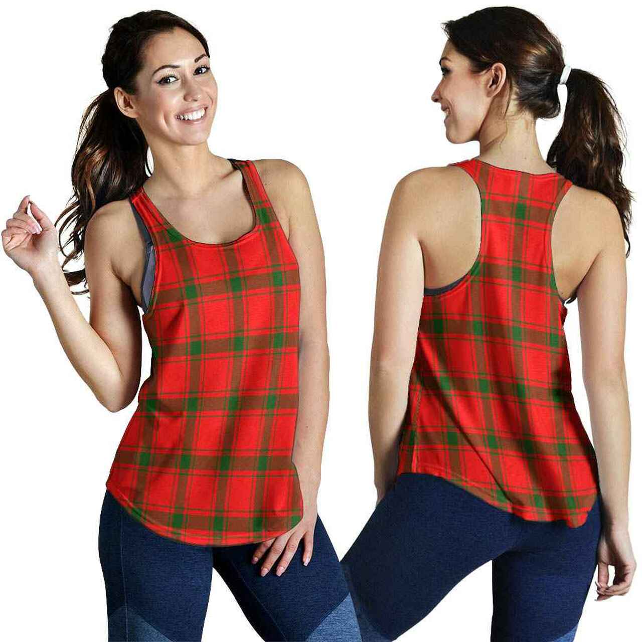 MacDonald of Sleat Tartan Plaid Women Racerback Tank