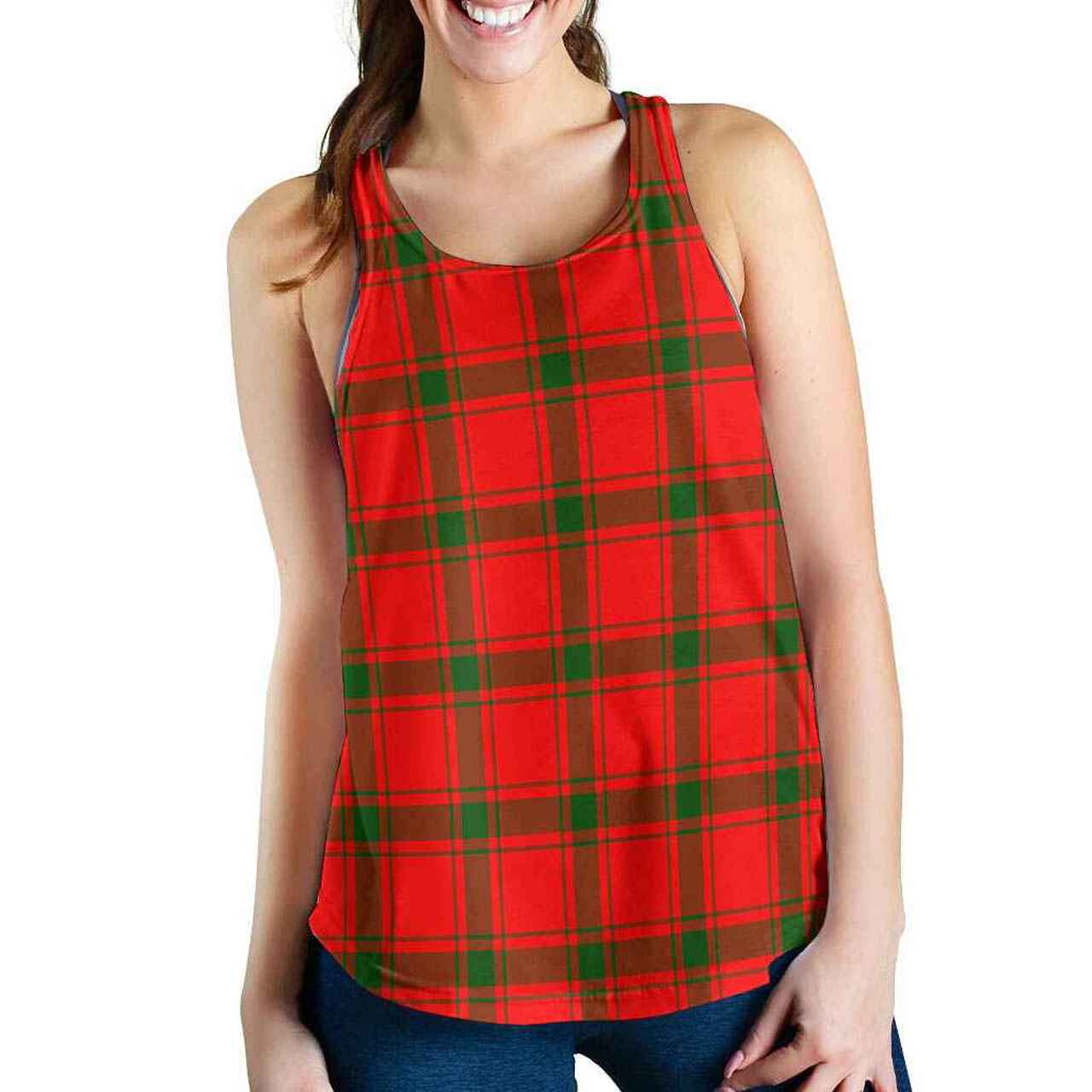MacDonald of Sleat Tartan Plaid Women Racerback Tank
