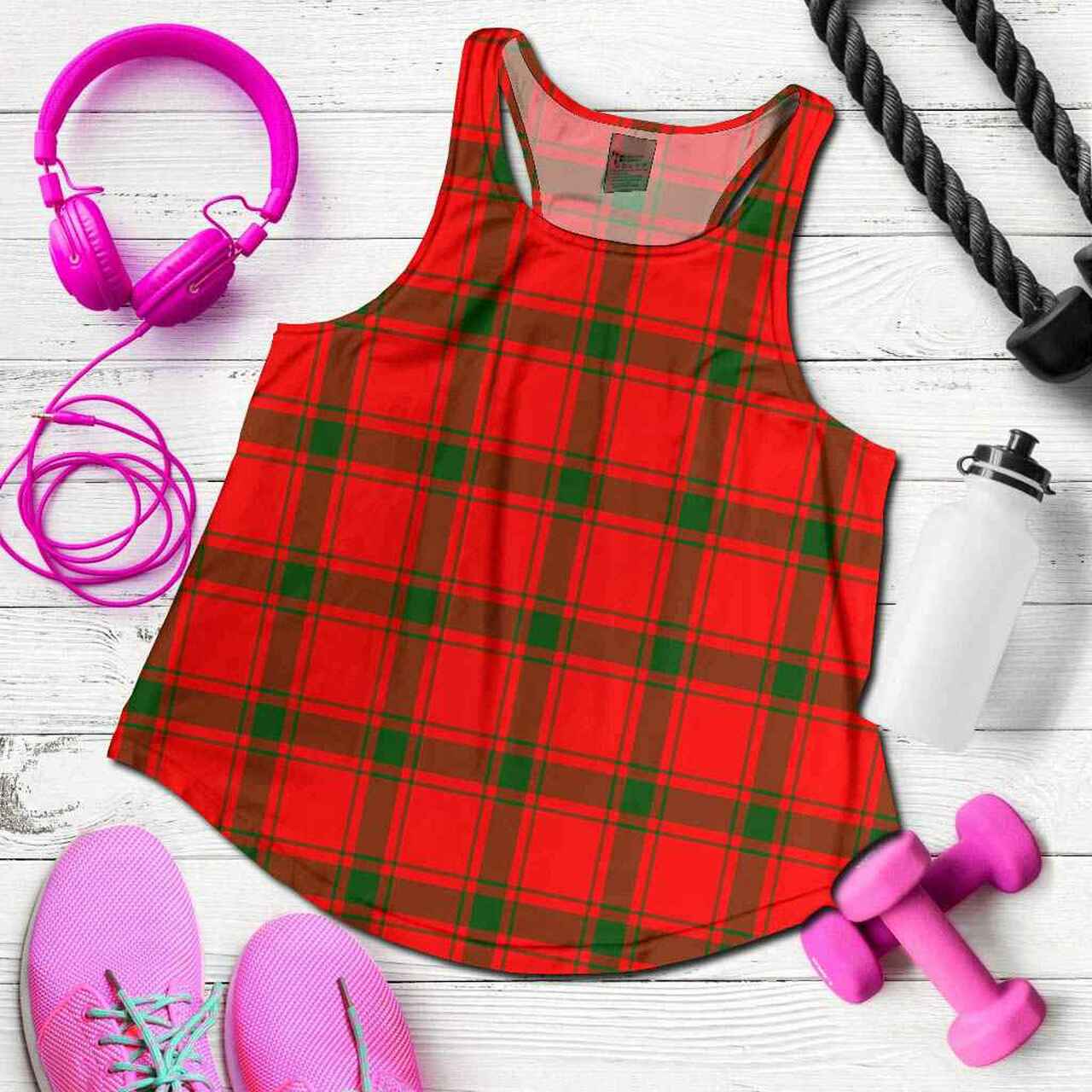 MacDonald of Sleat Tartan Plaid Women Racerback Tank