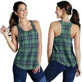 MacDonald of the Isles Hunting Ancient Tartan Plaid Women Racerback Tank
