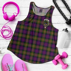 MacDonell of Glengarry Tartan Crest Women Racerback Tank