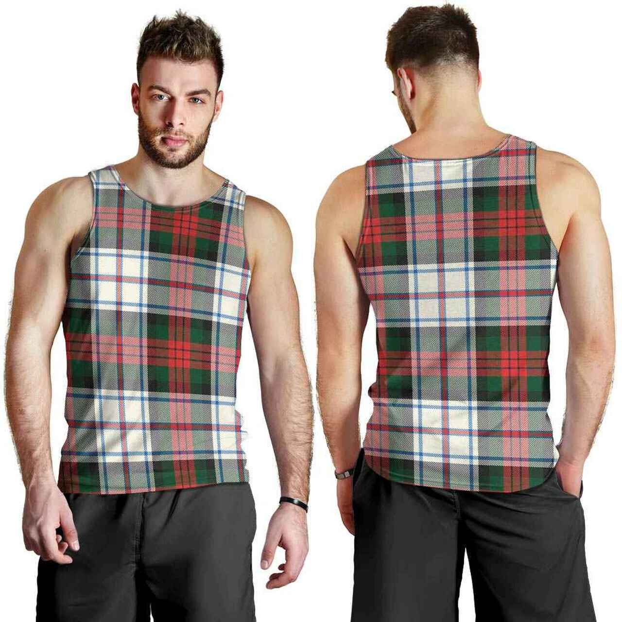 MacDuff Dress Modern Tartan Plaid Men Tank Top