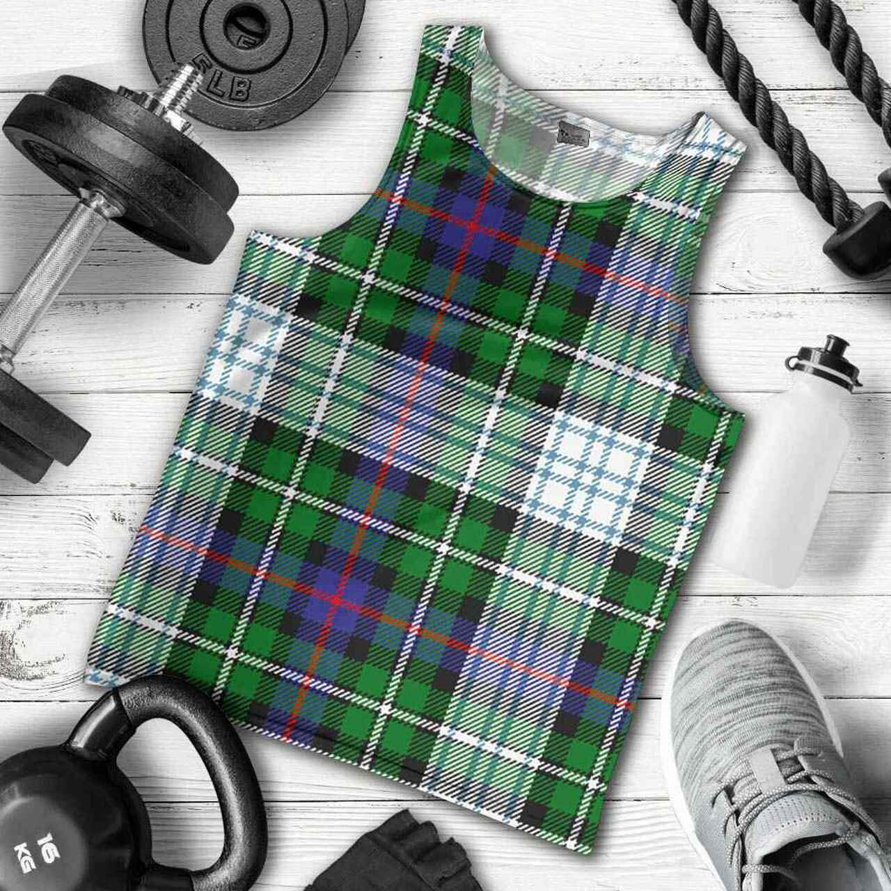 MacKenzie Dress Modern Tartan Plaid Men Tank Top