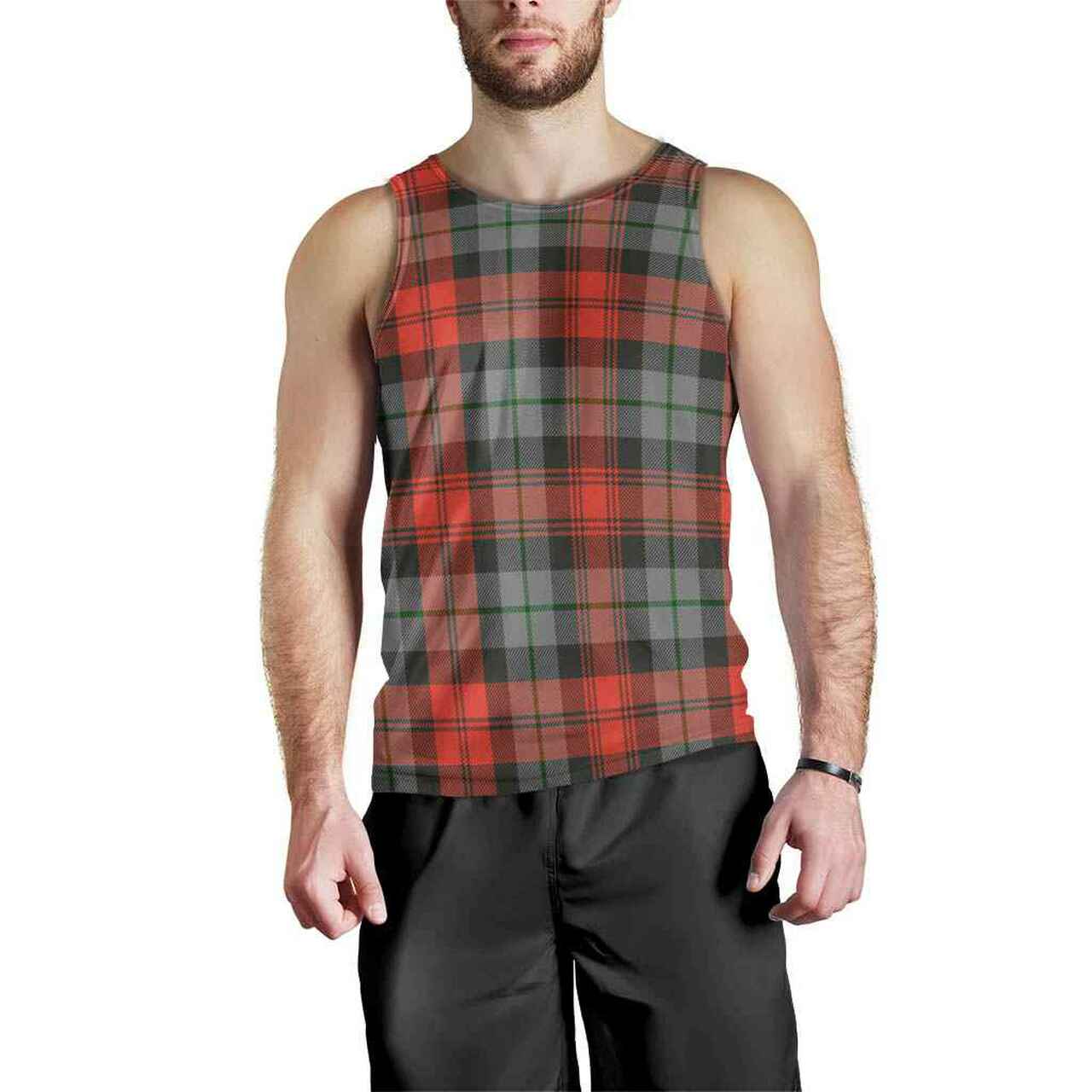 MacLachlan Weathered Tartan Plaid Men Tank Top