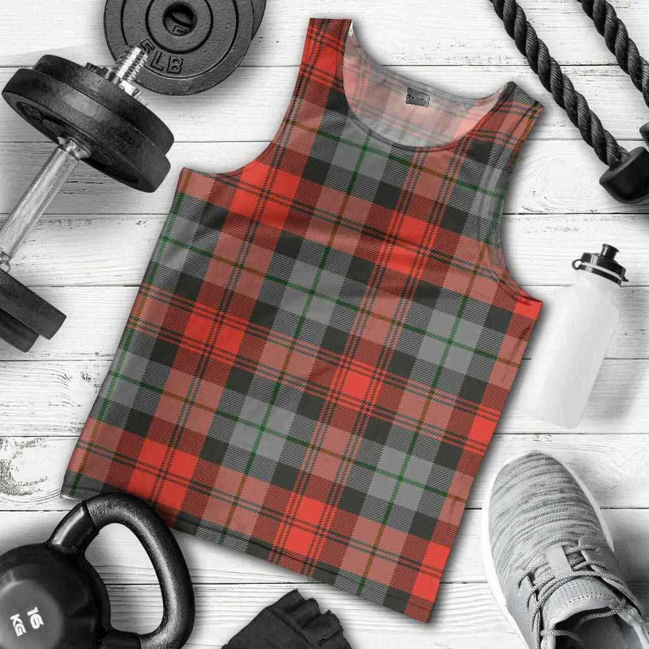 MacLachlan Weathered Tartan Plaid Men Tank Top