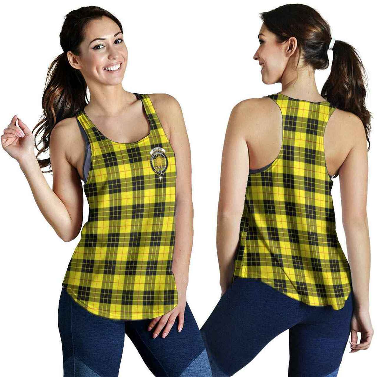 MacLeod Tartan Crest Women Racerback Tank