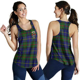MacLeod of Lewis Tartan Crest Women Racerback Tank