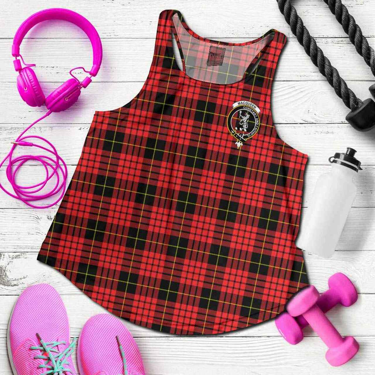 MacQueen Tartan Crest Women Racerback Tank