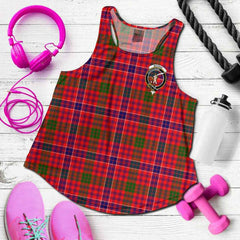 MacRae Tartan Crest Women Racerback Tank
