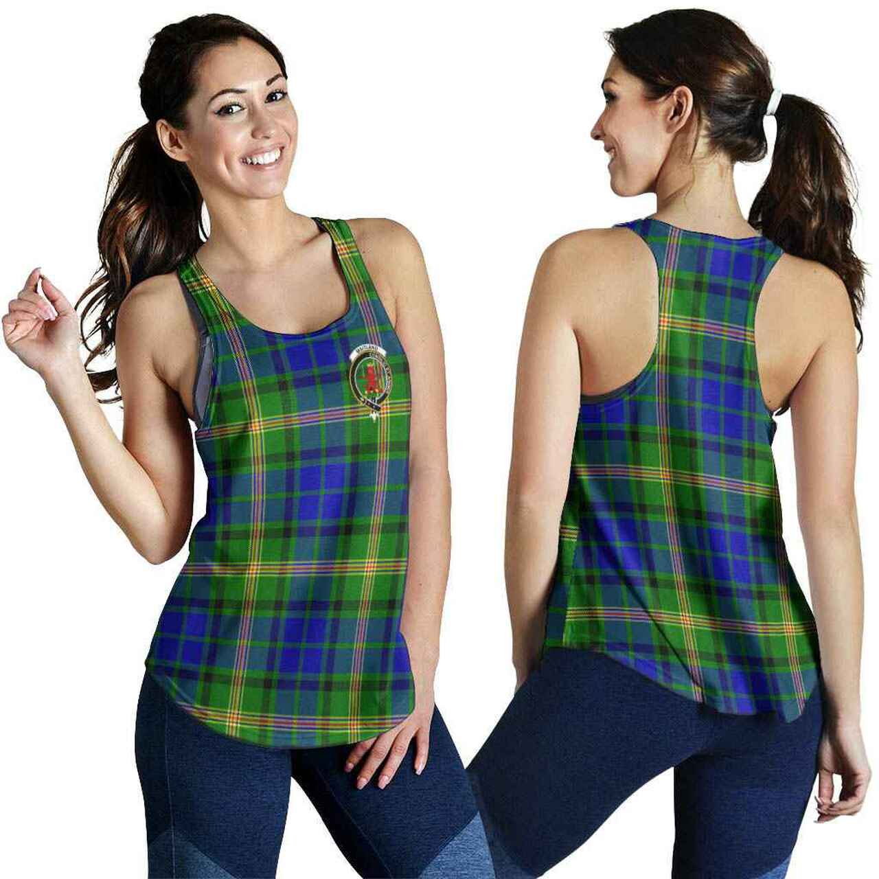 Maitland Tartan Crest Women Racerback Tank