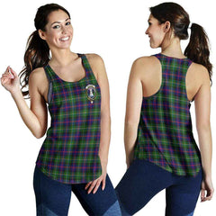 Malcolm (or MacCallum) Tartan Crest Women Racerback Tank