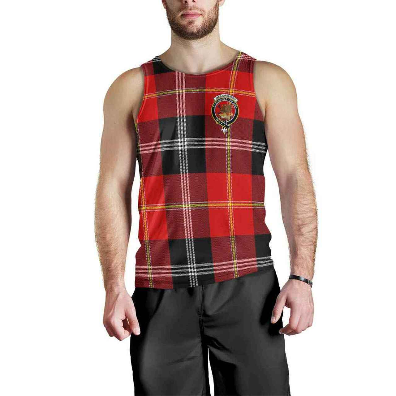 Marjoribanks Tartan Crest Men Tank Top