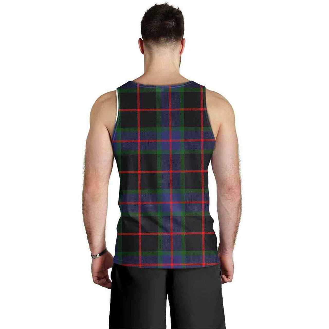 Nairn Tartan Crest Men Tank Top