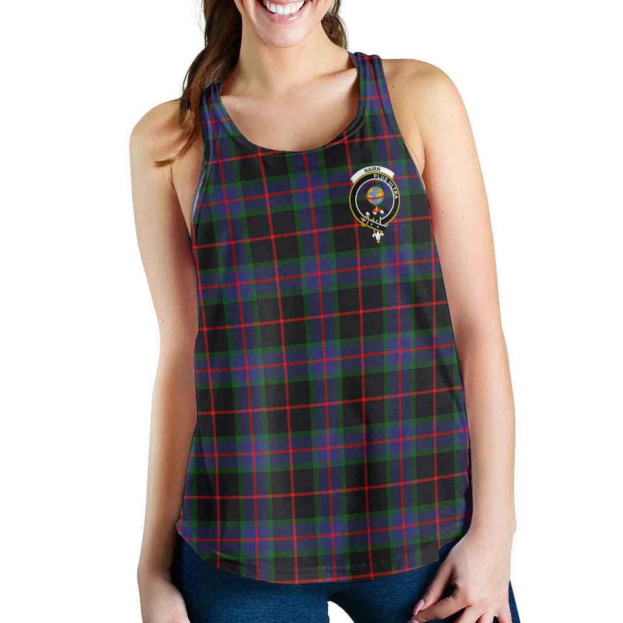 Nairn Tartan Crest Women Racerback Tank