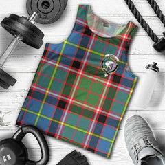 Norvel Tartan Crest Men Tank Top
