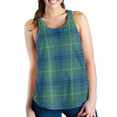 Oliphant Ancient Tartan Plaid Women Racerback Tank
