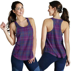Pride of Glencoe Tartan Plaid Women Racerback Tank
