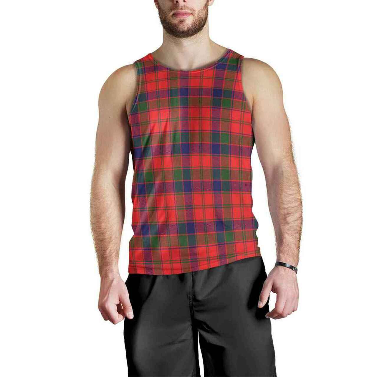 Robertson Modern Tartan Plaid Men Tank Top