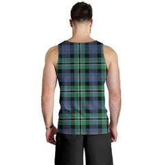 Rose Hunting Ancient Tartan Plaid Men Tank Top