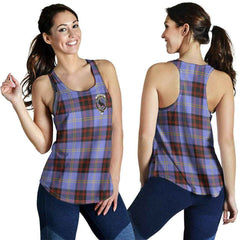 Rutherford Tartan Crest Women Racerback Tank
