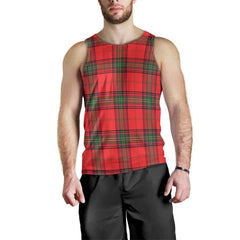 Seton Modern Tartan Plaid Men Tank Top