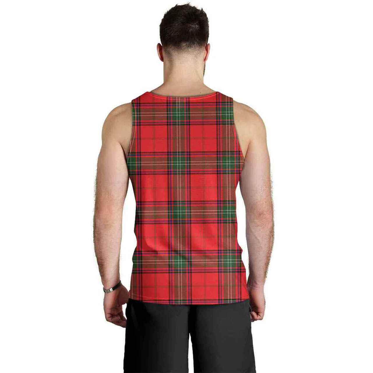 Seton Modern Tartan Plaid Men Tank Top