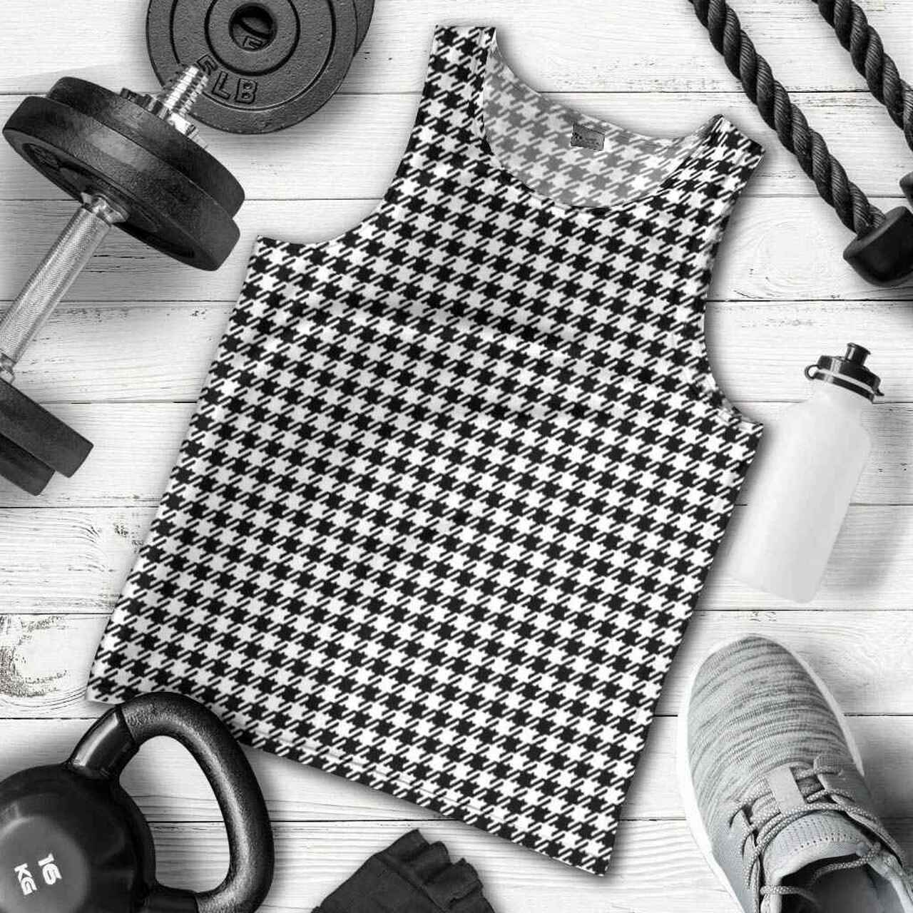 Shepherd Tartan Plaid Men Tank Top