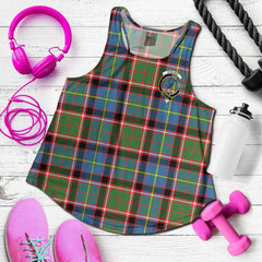 Stirling (of Cadder-Present Chief) Tartan Crest Women Racerback Tank