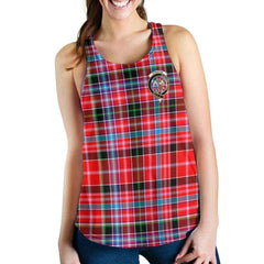 Straiton Tartan Crest Women Racerback Tank