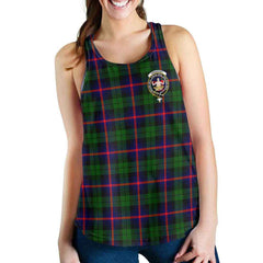 Urquhart Tartan Crest Women Racerback Tank