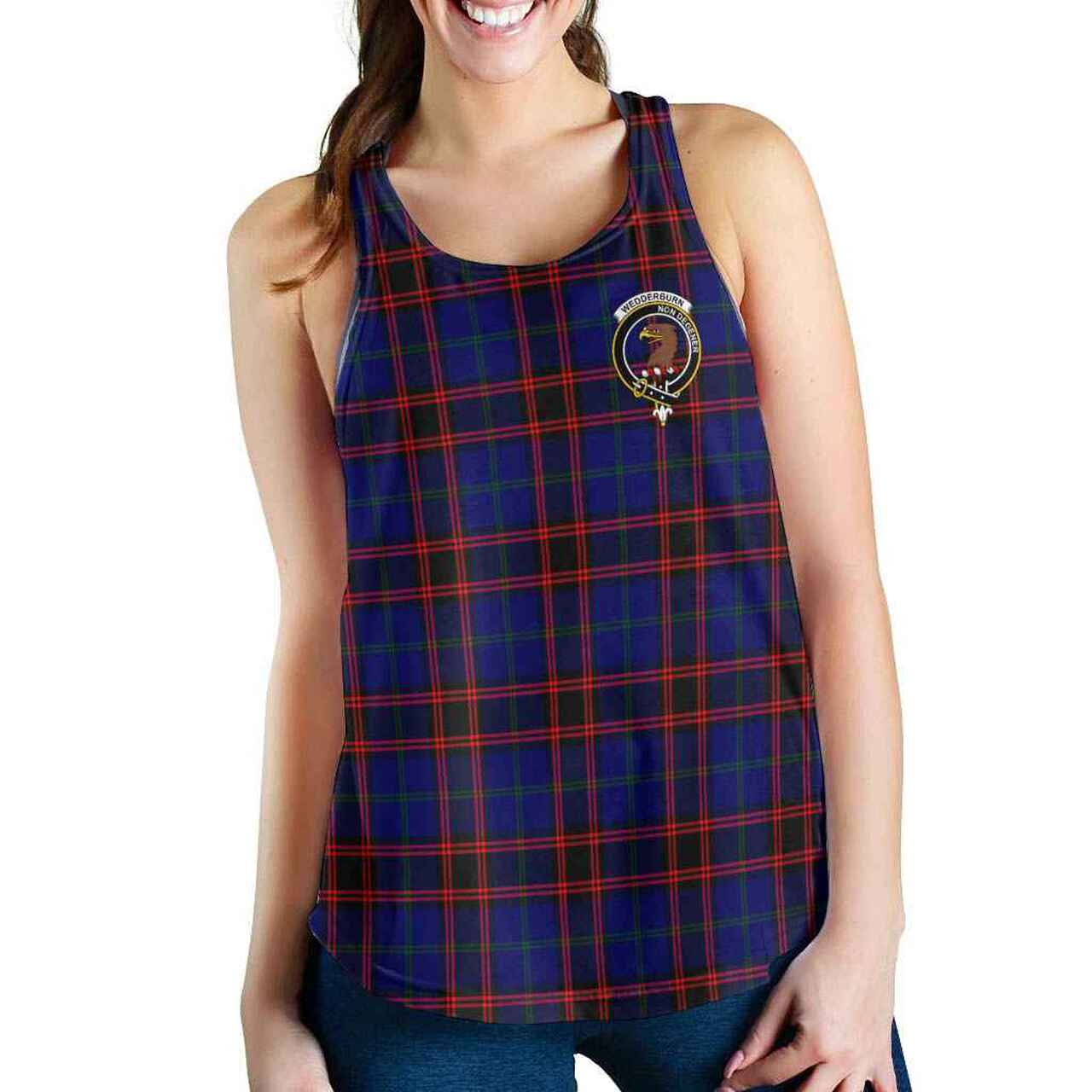 Wedderburn Tartan Crest Women Racerback Tank