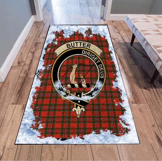 Butter Tartan Christmas Area Rugs