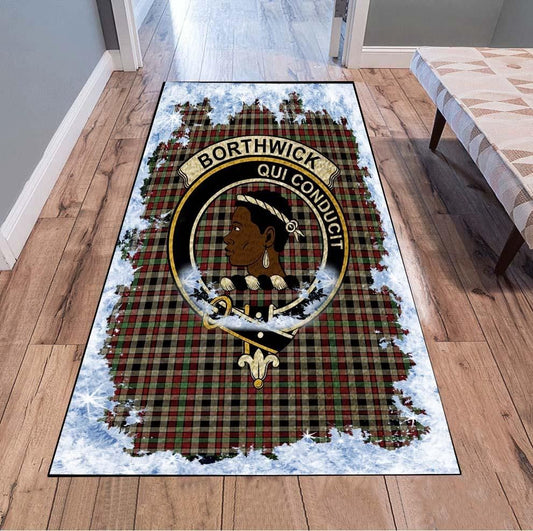 Borthwick Tartan Christmas Area Rugs