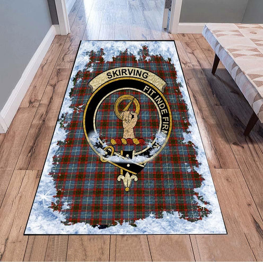 Skirving Tartan Christmas Area Rugs