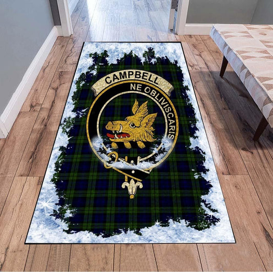 Campbell Tartan Christmas Area Rugs