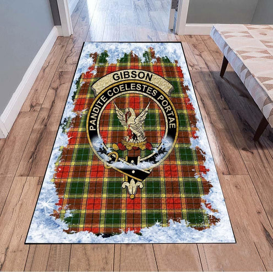 Gibson Tartan Christmas Area Rugs