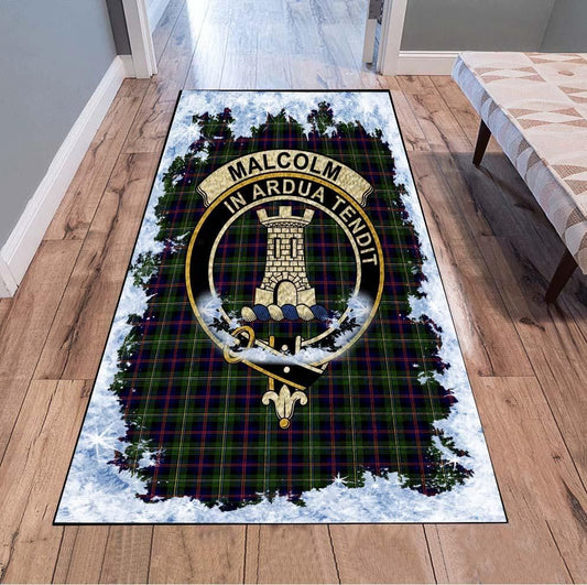 Malcolm (or MacCallum) Tartan Christmas Area Rugs