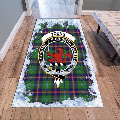 Young Tartan Christmas Area Rugs