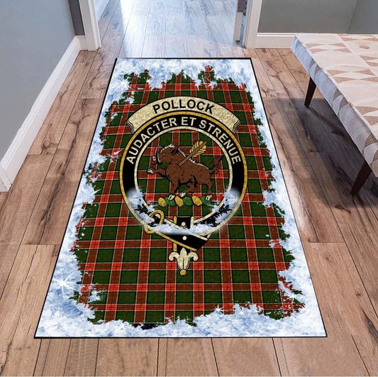 Pollock Tartan Christmas Area Rugs