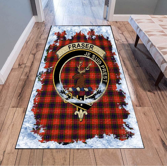 Fraser (of Lovat) Tartan Christmas Area Rugs