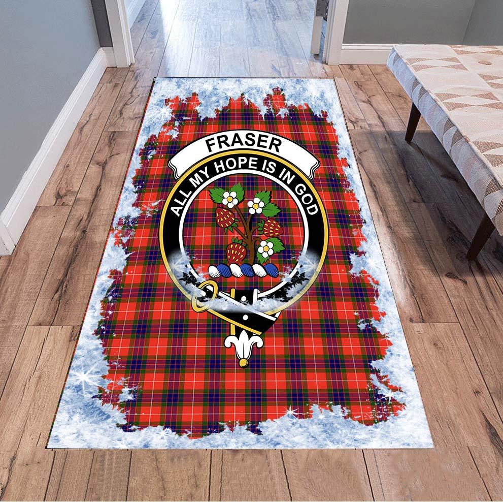 Fraser Tartan Christmas Area Rugs