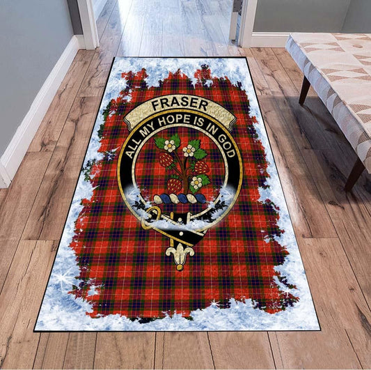 Fraser Tartan Christmas Area Rugs