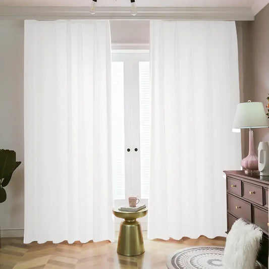 Tartan Blackout Curtains With Hooks