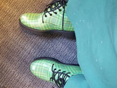 Tartan Leather Boots