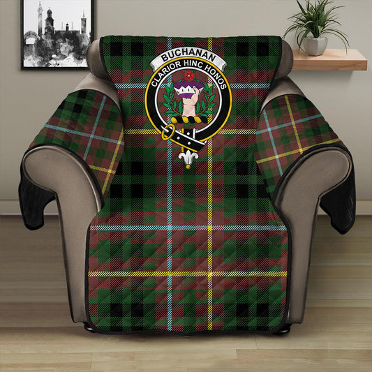 Buchanan Hunting Tartan Crest Sofa Protector