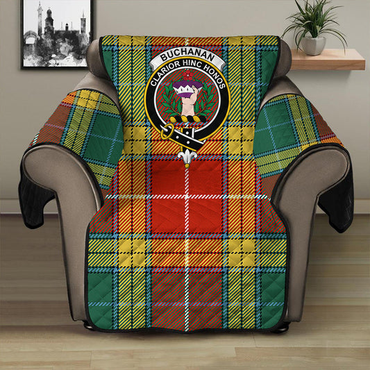 Buchanan Old Sett Tartan Crest Sofa Protector