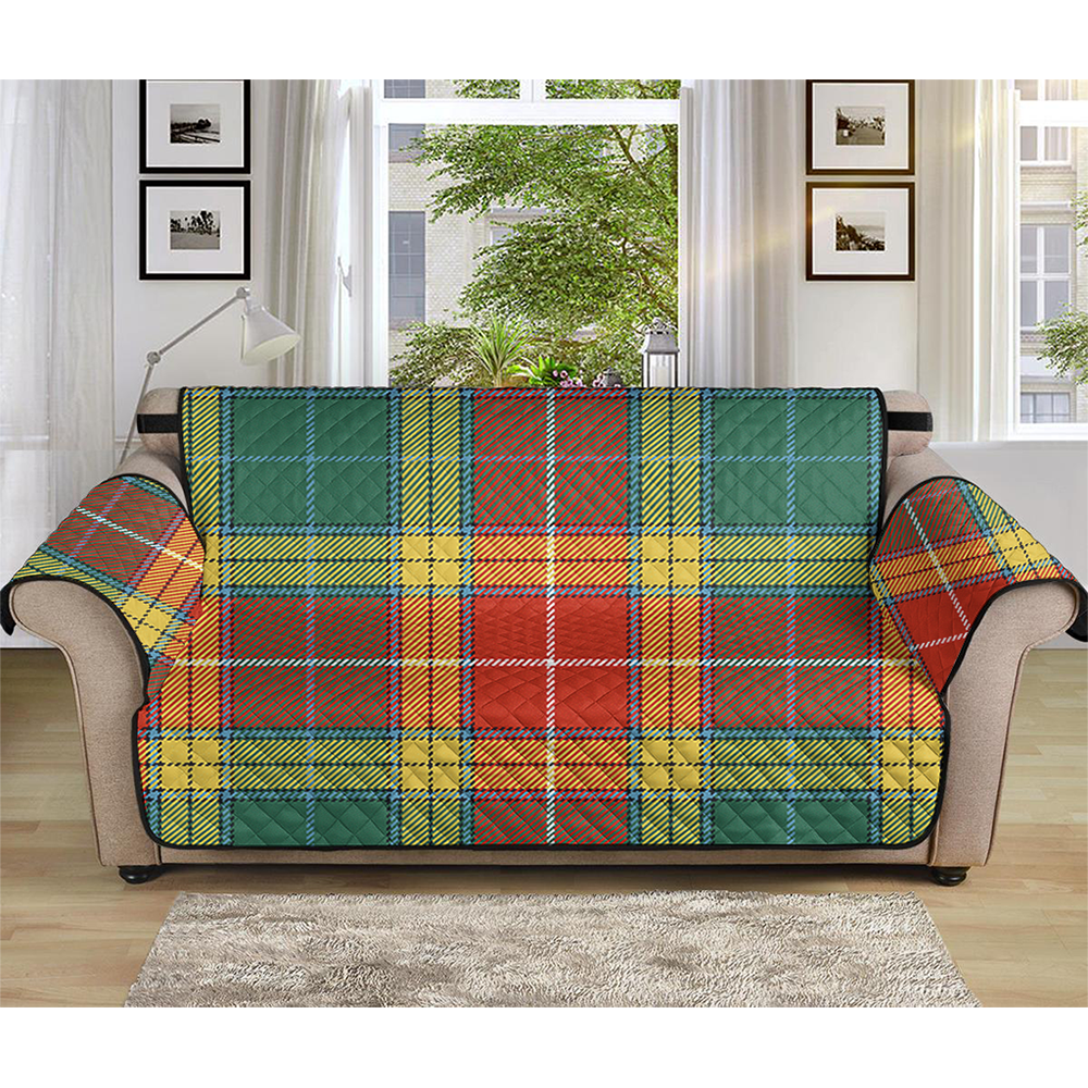 Buchanan Old Set Weathered Tartan Plaid Sofa Protector